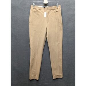 Banana Republic High-Rise Sloan Pants Camel Brown Stretch Career Pant 12 Tall